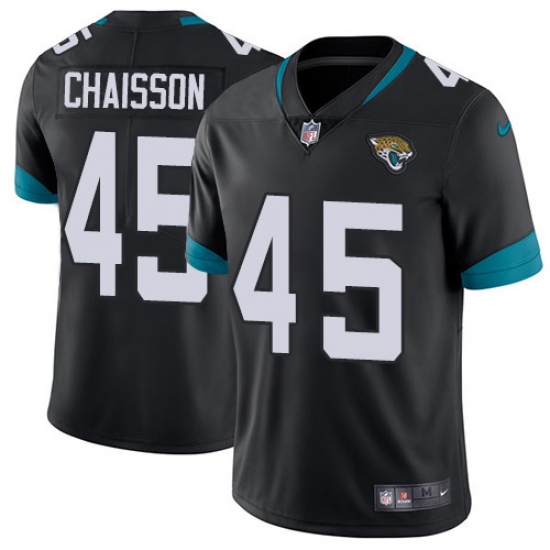 Youth Jacksonville Jaguars 45 K'Lavon Chaisson Black Team Color Stitched NFL Vapor Untouchable Limited Jersey