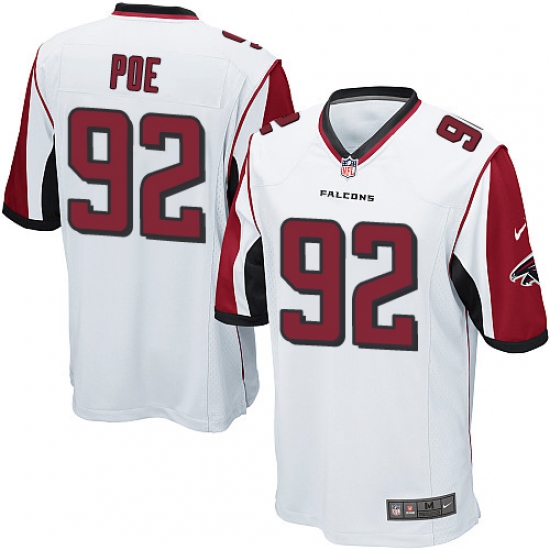 Men's Nike Atlanta Falcons 92 Dontari Poe Game White NFL Jersey