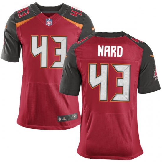 Men's Nike Tampa Bay Buccaneers 43 T.J. Ward Elite Red Team Color NFL Jersey