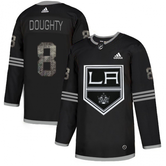 Men's Adidas Los Angeles Kings 8 Drew Doughty Black Authentic Classic Stitched NHL Jersey