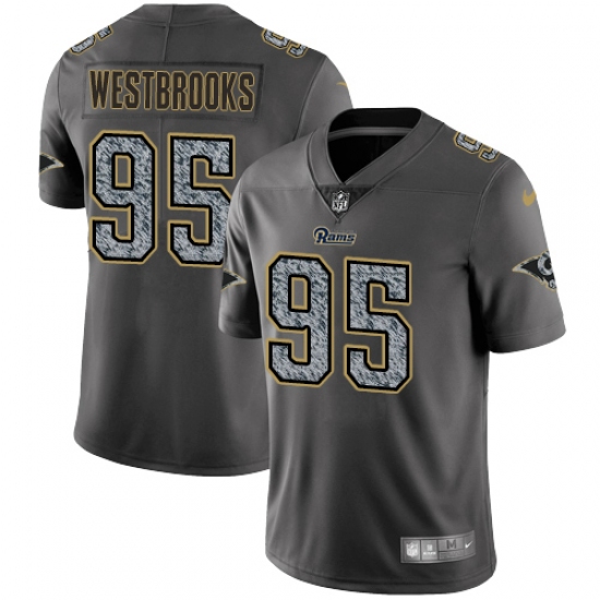 Youth Nike Los Angeles Rams 95 Ethan Westbrooks Gray Static Vapor Untouchable Limited NFL Jersey