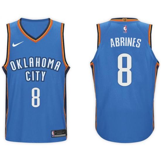 Nike NBA Oklahoma City Thunder 8 Alex Abrines Jersey 2017-18 New Season Blue Jersey