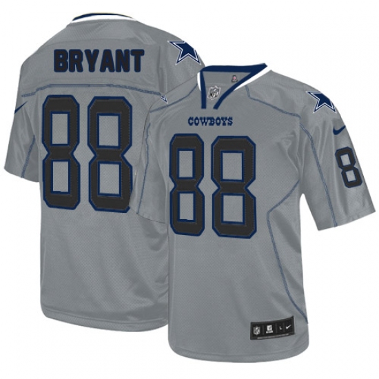 Men's Nike Dallas Cowboys 88 Dez Bryant Elite Lights Out Grey NFL Jersey