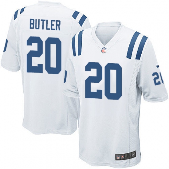 Men's Nike Indianapolis Colts 20 Darius Butler Game White NFL Jersey