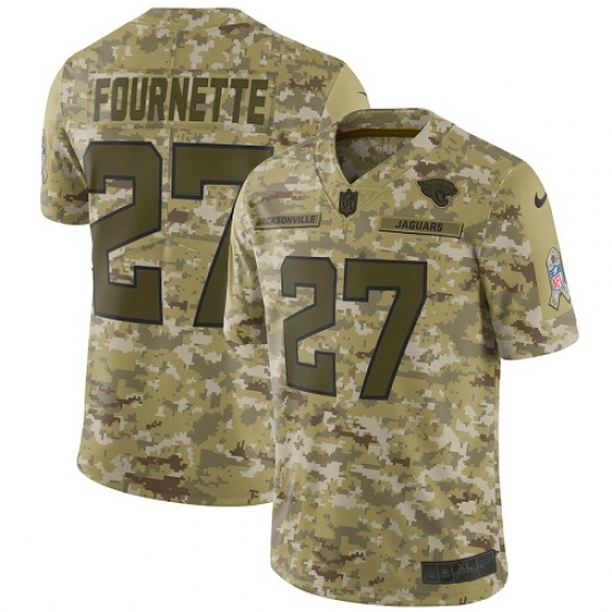 Men's Nike Jacksonville Jaguars 27 Leonard Fournette Limited Camo 2018 Salute to Service NFL Jersey