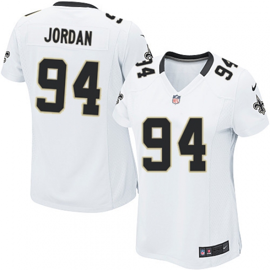 Women's Nike New Orleans Saints 94 Cameron Jordan Game White NFL Jersey