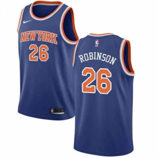 Youth Nike New York Knicks 26 Mitchell Robinson Swingman Royal Blue NBA Jersey - Icon Edition