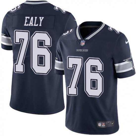 Youth Nike Dallas Cowboys 76 Kony Ealy Navy Blue Team Color Vapor Untouchable Limited Player NFL Jersey