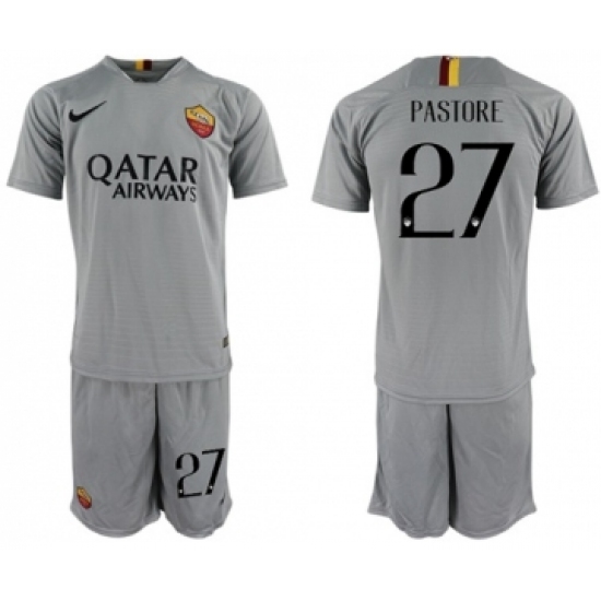 Roma 27 Pastore Away Soccer Club Jersey