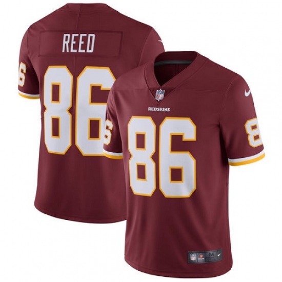 Men's Nike Washington Redskins 86 Jordan Reed Burgundy Red Team Color Vapor Untouchable Limited Player NFL Jersey