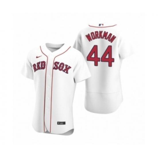 Men's Boston Red Sox 44 Brandon Workman Nike White Authentic 2020 Home Jersey