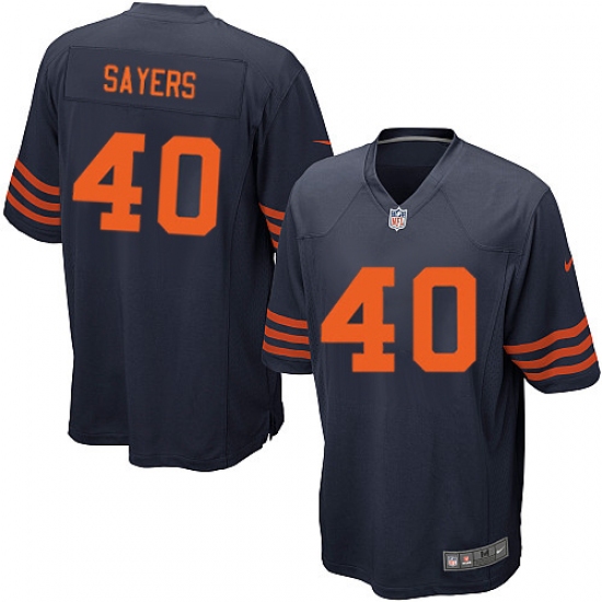 Men's Nike Chicago Bears 40 Gale Sayers Game Navy Blue Alternate NFL Jersey