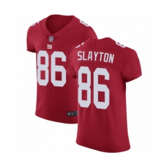 Men's New York Giants 86 Darius Slayton Red Alternate Vapor Untouchable Elite Player Football Jersey