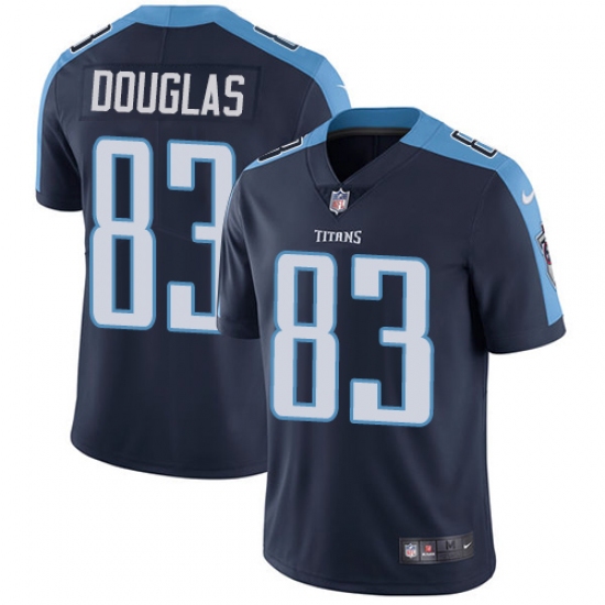 Men's Nike Tennessee Titans 83 Harry Douglas Navy Blue Alternate Vapor Untouchable Limited Player NFL Jersey