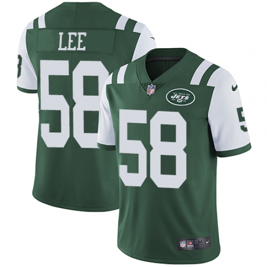 Youth Nike New York Jets 58 Darron Lee Green Team Color Vapor Untouchable Limited Player NFL Jersey