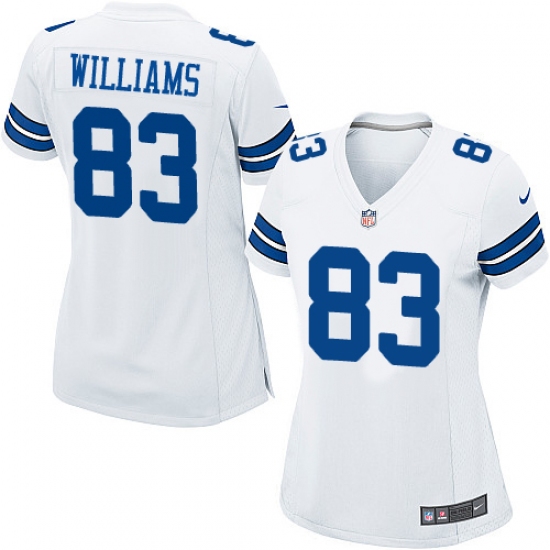 Women's Nike Dallas Cowboys 83 Terrance Williams Game White NFL Jersey