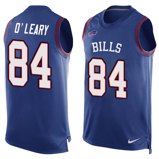 Men's Nike Buffalo Bills 84 Nick O'Leary Limited Royal Blue Player Name & Number Tank Top NFL Jersey