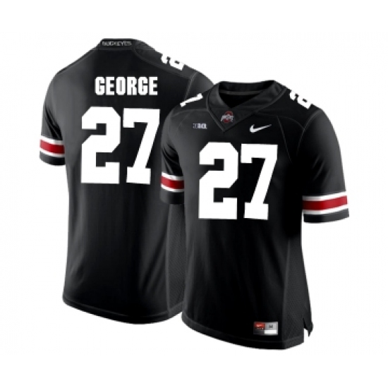 Ohio State Buckeyes 27 Eddie George Black College Football Jersey