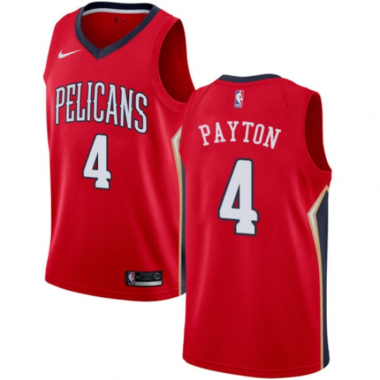 Youth Nike New Orleans Pelicans 4 Elfrid Payton Swingman Red NBA Jersey Statement Edition