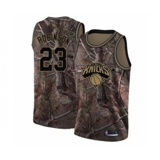 Youth New York Knicks 23 Mitchell Robinson Swingman Camo Realtree Collection Basketball Jersey