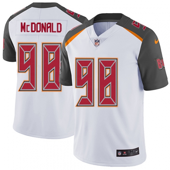 Men's Nike Tampa Bay Buccaneers 98 Clinton McDonald White Vapor Untouchable Limited Player NFL Jersey