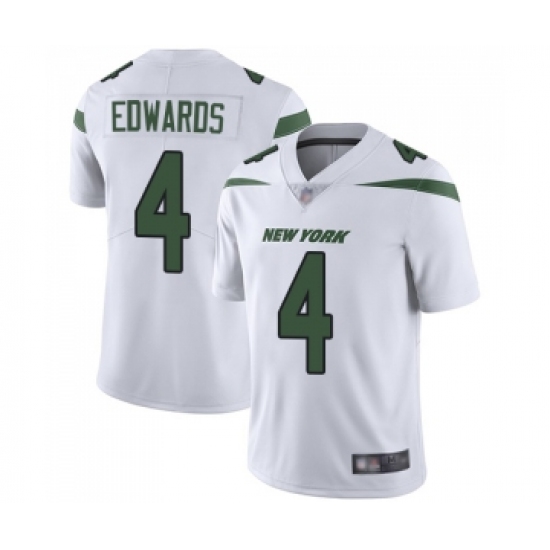 Youth New York Jets 4 Lac Edwards White Vapor Untouchable Limited Player Football Jersey