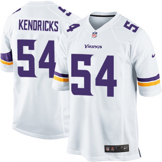 Men's Nike Minnesota Vikings 54 Eric Kendricks Game White NFL Jersey