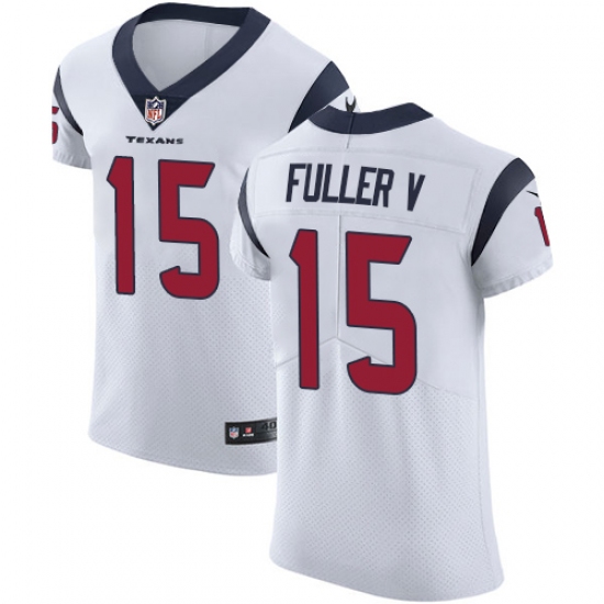 Men's Nike Houston Texans 15 Will Fuller V White Vapor Untouchable Elite Player NFL Jersey