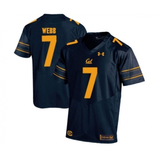 California Golden Bears 7 Davis Webb Navy College Football Jersey