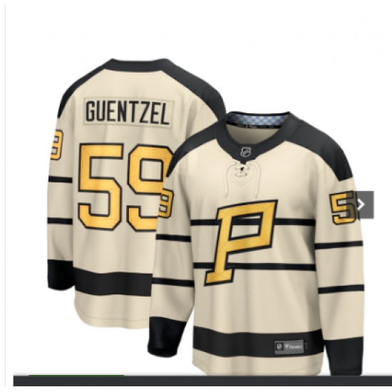 Men's Pittsburgh Penguins 59 Jake Guentzel Fanatics Branded 2023 Winter Classic Player Jersey