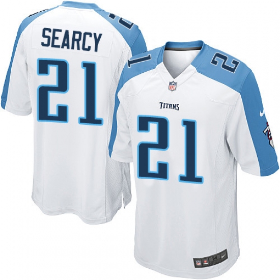 Men's Nike Tennessee Titans 21 Da'Norris Searcy Game White NFL Jersey