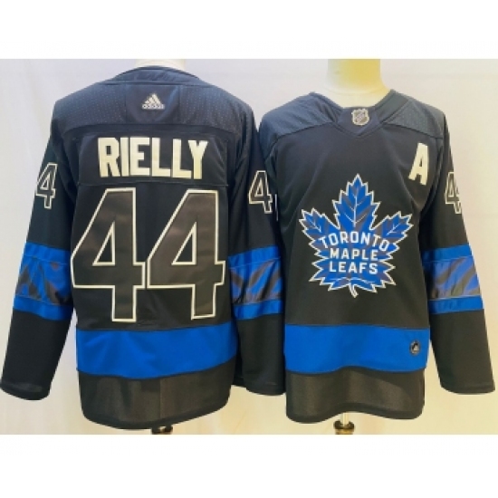 Men's Toronto Maple Leafs 44 Morgan Rielly Black X Drew House Inside Out Stitched Jersey