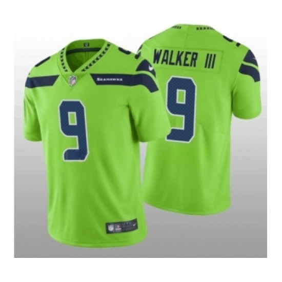 Men's Seattle Seahawks 9 Kenneth Walker III Green Vapor Untouchable Limited Stitched Jersey