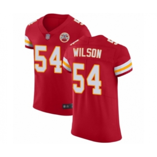 Men's Kansas City Chiefs 54 Damien Wilson Red Team Color Vapor Untouchable Elite Player Football Jersey