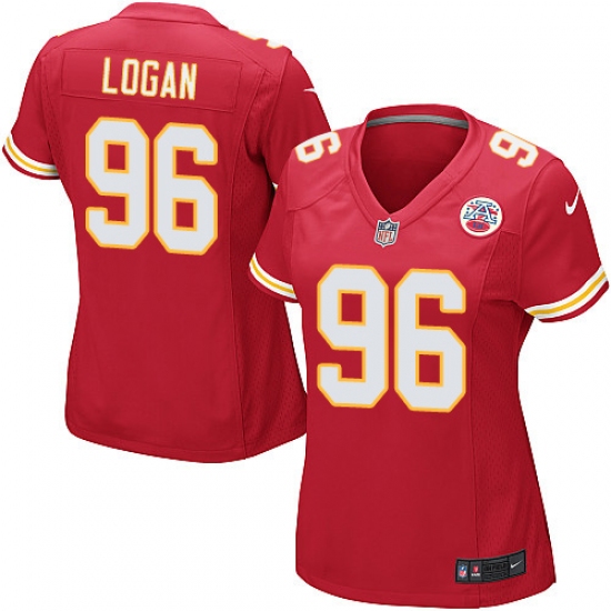 Women's Nike Kansas City Chiefs 96 Bennie Logan Game Red Team Color NFL Jersey