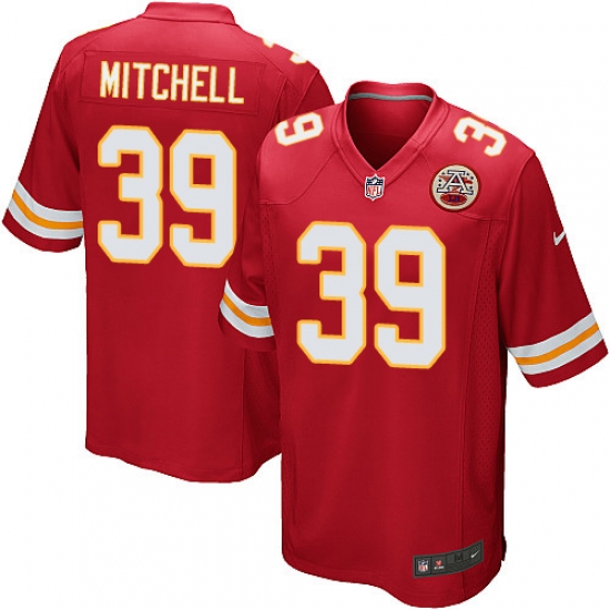 Men's Nike Kansas City Chiefs 39 Terrance Mitchell Game Red Team Color NFL Jersey
