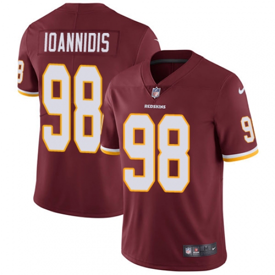 Men's Nike Washington Redskins 98 Matt Ioannidis Burgundy Red Team Color Vapor Untouchable Limited Player NFL Jersey