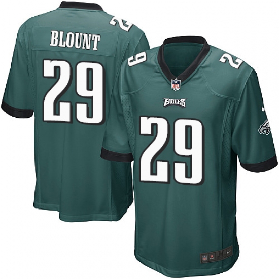 Men's Nike Philadelphia Eagles 29 LeGarrette Blount Game Midnight Green Team Color NFL Jersey