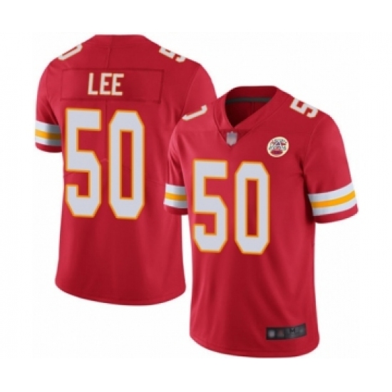 Men's Kansas City Chiefs 50 Darron Lee Red Team Color Vapor Untouchable Limited Player Football Jersey