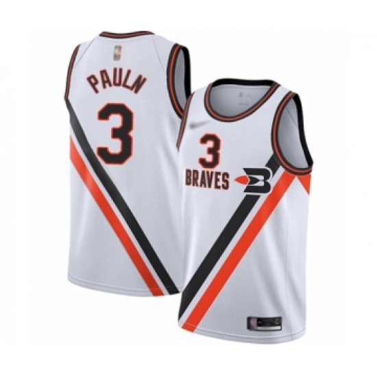 Youth Los Angeles Clippers 3 Chris Paul Swingman White Hardwood Classics Finished Basketball Jersey