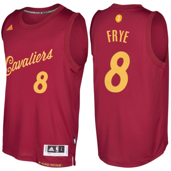 Men's Cleveland Cavaliers 8 Channing Frye 2016-2017 Christmas Day Burgundy NBA Swingman Jersey