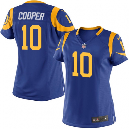 Women's Nike Los Angeles Rams 10 Pharoh Cooper Game Royal Blue Alternate NFL Jersey