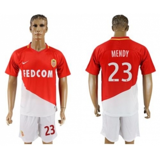 Monaco 23 Mendy Home Soccer Club Jersey