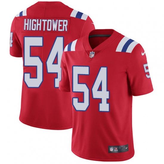 Men's Nike New England Patriots 54 Dont'a Hightower Red Alternate Vapor Untouchable Limited Player NFL Jersey