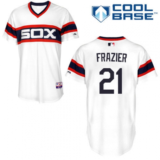 Men's Majestic Chicago White Sox 53 Welington Castillo Replica White 2013 Alternate Home Cool Base MLB Jersey