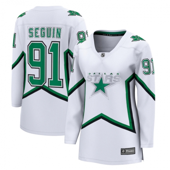 Women's Dallas Stars 91 Tyler Seguin Fanatics Branded White 2020-21 Special Edition Breakaway Player Jersey