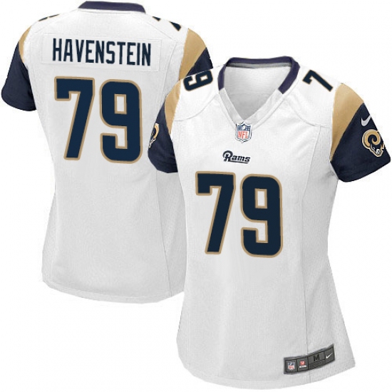 Women's Nike Los Angeles Rams 79 Rob Havenstein Game White NFL Jersey