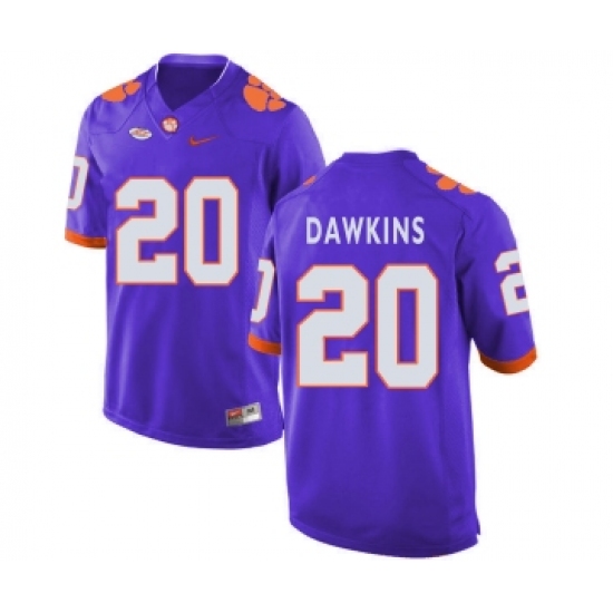 Clemson Tigers 20 Brian Dawkins Purple College Football Jersey