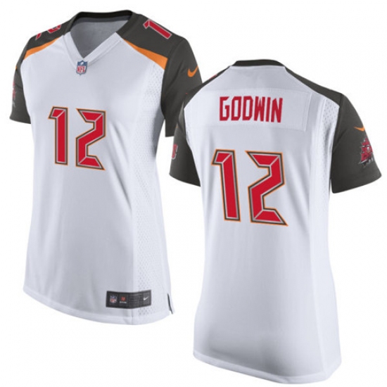 Women's Nike Tampa Bay Buccaneers 12 Chris Godwin Game White NFL Jersey