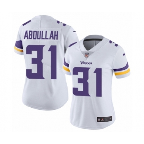 Women's Nike Minnesota Vikings 31 Ameer Abdullah White Vapor Untouchable Limited Player NFL Jersey